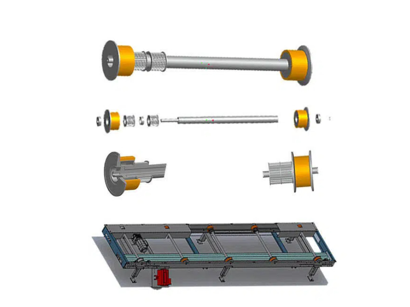 滑撬线聚氨酯包胶轮